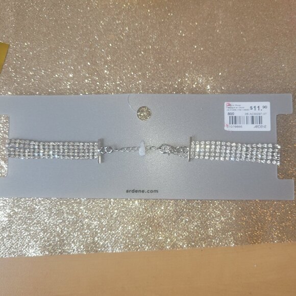 Silver rhinestone crystal bracelet - Picture 3 of 3